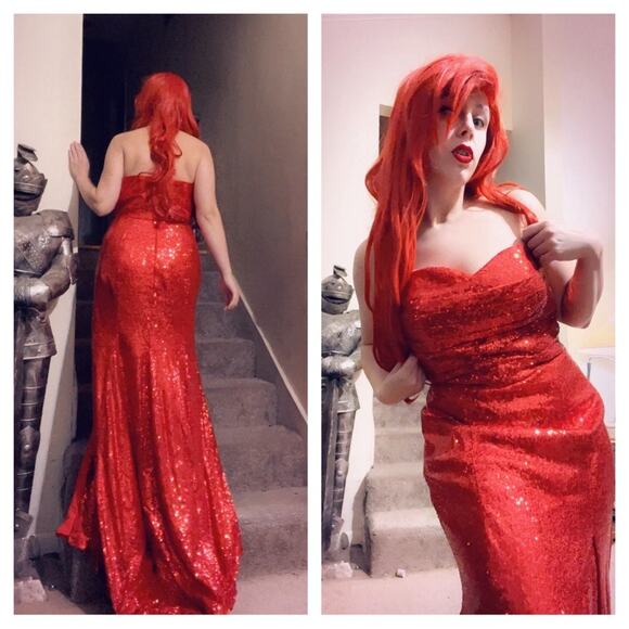 Jessica rabbit sequin dress - Picture 6 of 8
